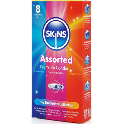 Skins Assorted Premium kondomilajitelma - 8 kpl