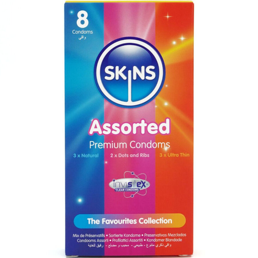 Skins Assorted Premium kondomilajitelma - 8 kpl