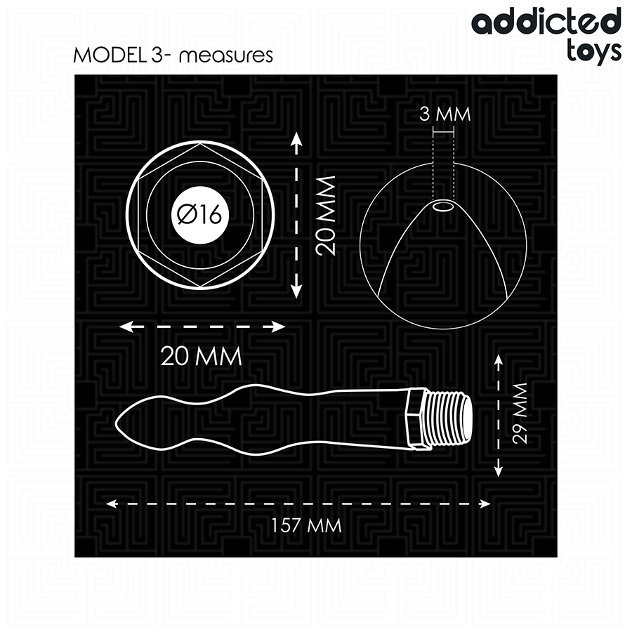Addicted Toys anaalisuihku yleissovittimella - malli 3
