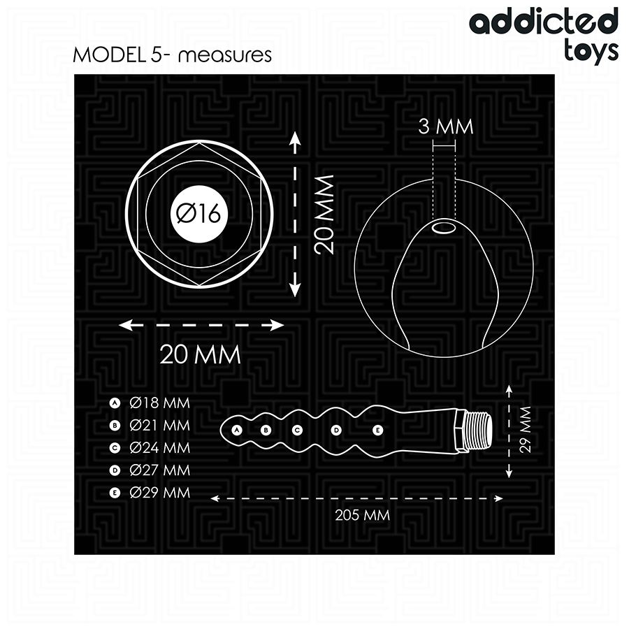 Addicted Toys anaalisuihku yleissovittimella - malli 5