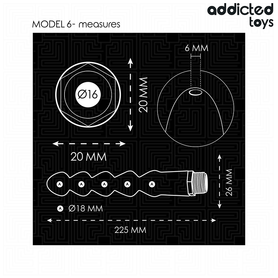 Addicted Toys anaalisuihku yleissovittimella - malli 6
