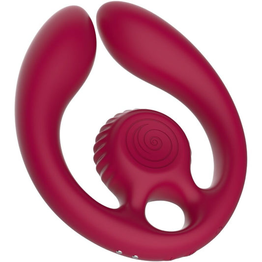 Snail Vibe Gizi Duo parikiihotin kaukosäätimellä - viininpunainen