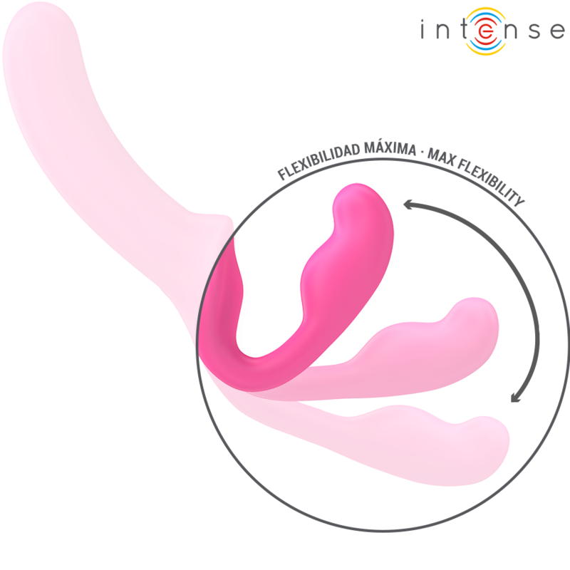 Intense Amy kaksipäinen vibraattori kaukosäätimellä - pinkki - 20 cm