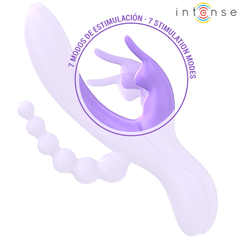 Intense Miko rabbit- - klitoris- ja anaalivibraattori - 7 ohjelmaa - violetti