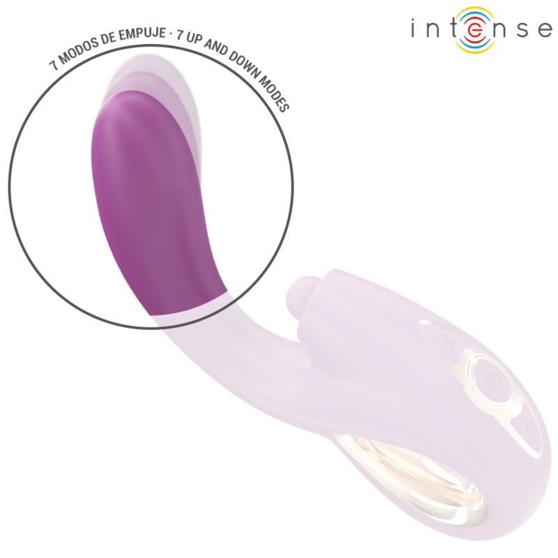 Intense Lali G-pistevibraattori naputus- - työntö- ja värinätoiminnolla - violetti