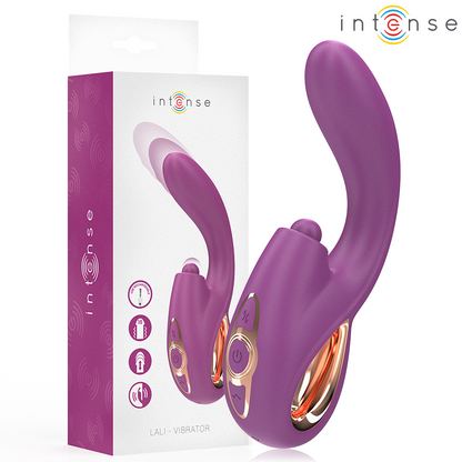 Intense Lali G-pistevibraattori naputus- - työntö- ja värinätoiminnolla - violetti