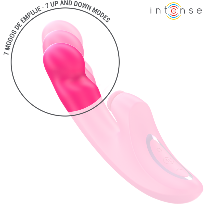 Intense Emi 3-in-1-vibraattori - 10 värinäohjelmaa - pinkki - 13,5 cm