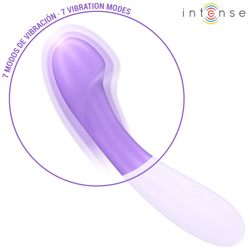 Intense Becky lämmittävä vibraattori - 7 värinäohjelmaa - violetti - 19 cm