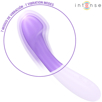 Intense Becky lämmittävä vibraattori - 7 värinäohjelmaa - violetti - 19 cm
