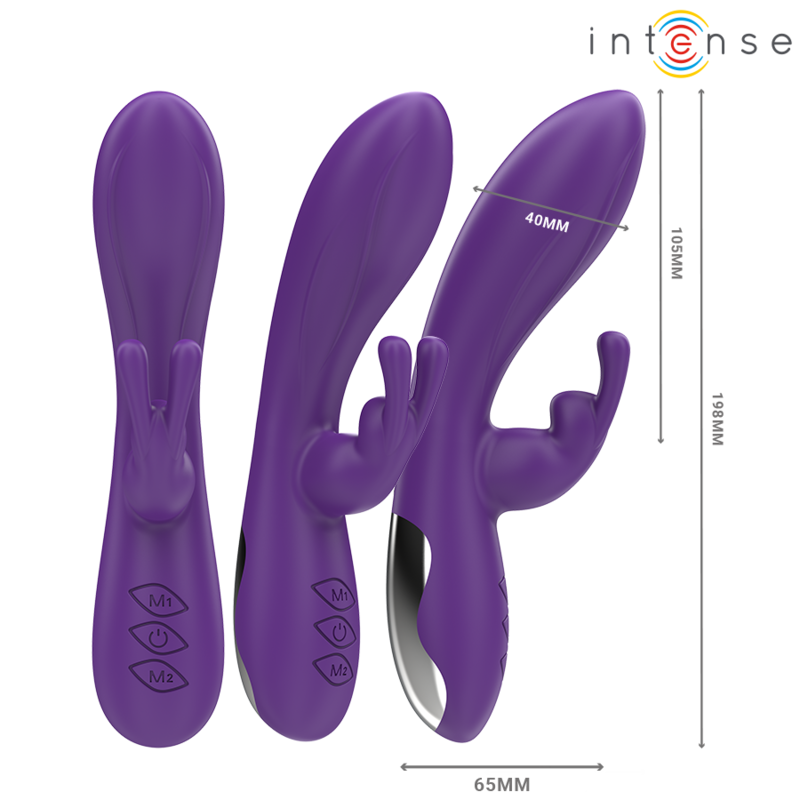 Intense Randall rabbit-vibraattori - 10 värinäohjelmaa - violetti