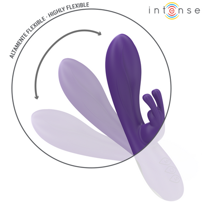 Intense Randall rabbit-vibraattori - 10 värinäohjelmaa - violetti