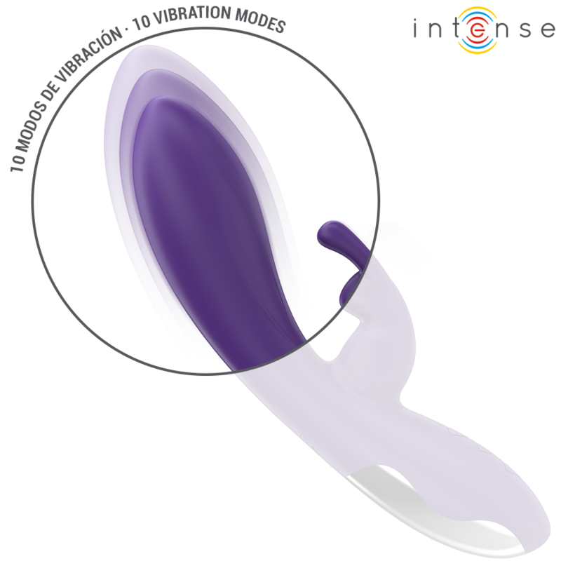 Intense Randall rabbit-vibraattori - 10 värinäohjelmaa - violetti