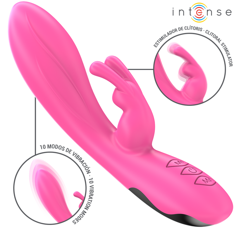 Intense Randall rabbit-vibraattori - 10 värinäohjelmaa - pinkki