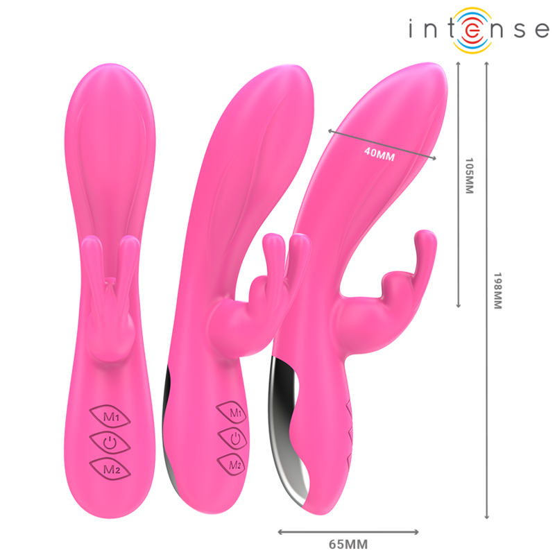 Intense Randall rabbit-vibraattori - 10 värinäohjelmaa - pinkki