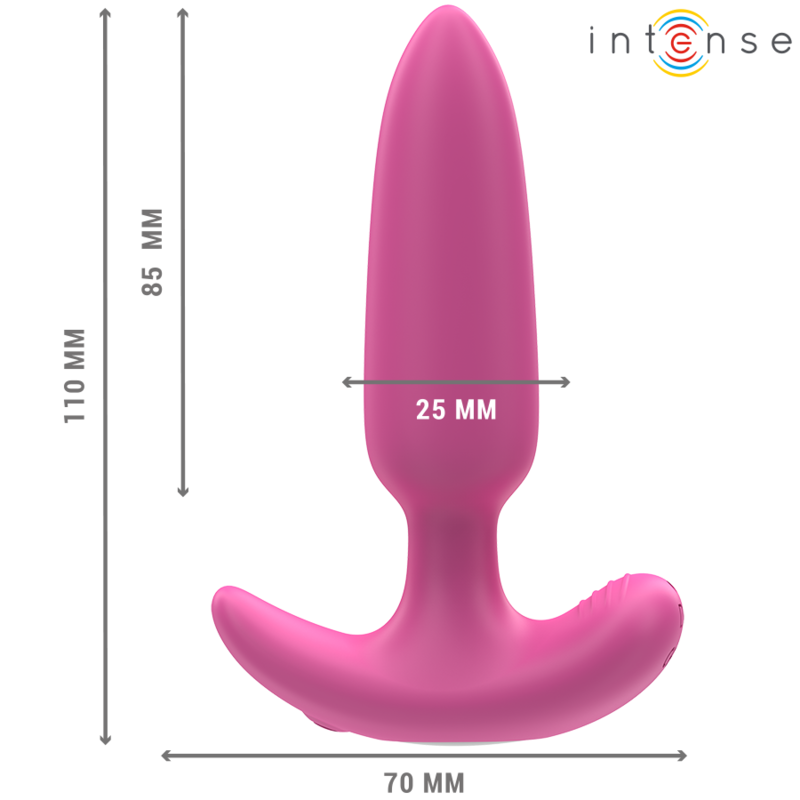 Intense Ross anustappi kaukosäätimellä - 10 värinäohjelmaa - pinkki