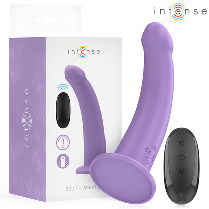 Intense Eddie vibraattori kaukosäätimellä - 10 ohjelmaa - violetti - 17,5 cm