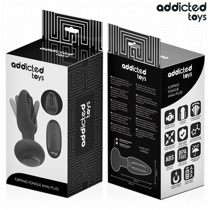 Addicted Toys anustappi värisevällä kielellä ja kaukosäätimellä