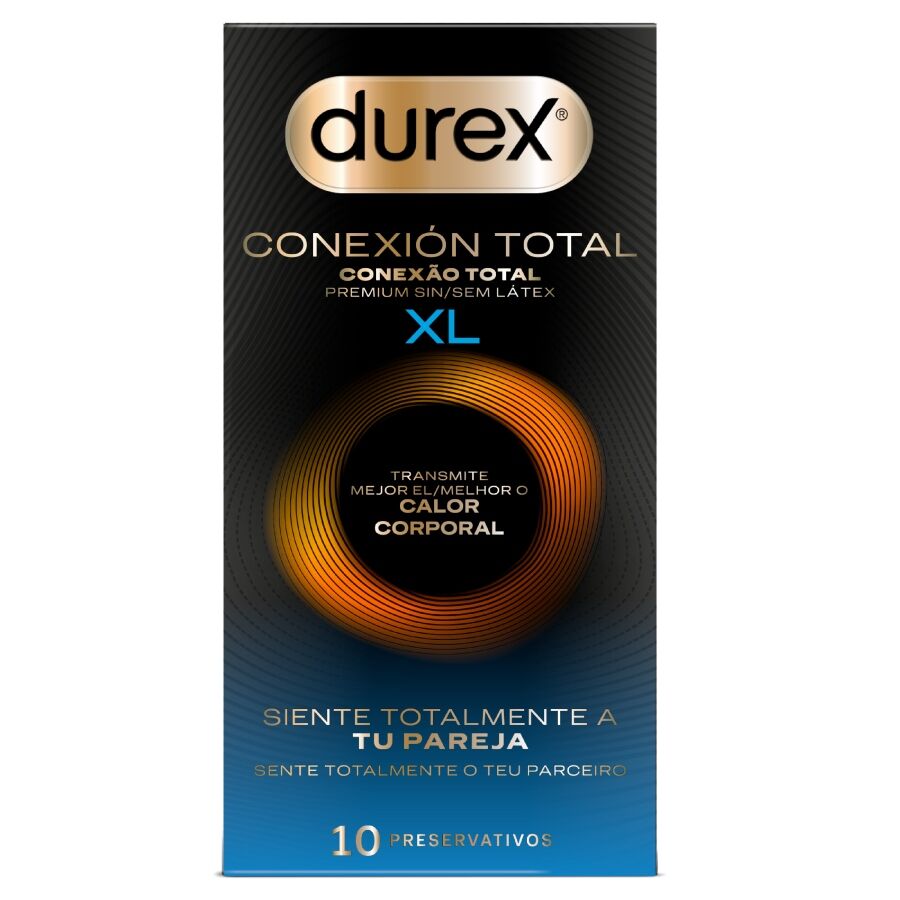 Durex Total Connection XL Ultra Fine Plus lateksittomat kondomit - 10 kpl