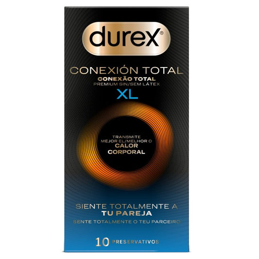 Durex Total Connection XL Ultra Fine Plus lateksittomat kondomit - 10 kpl