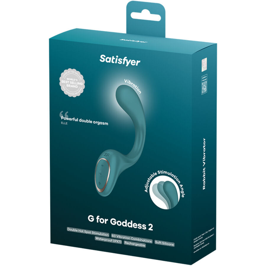 Satisfyer G for Goddess 2 rabbit-vibraattori - pullonvihreä
