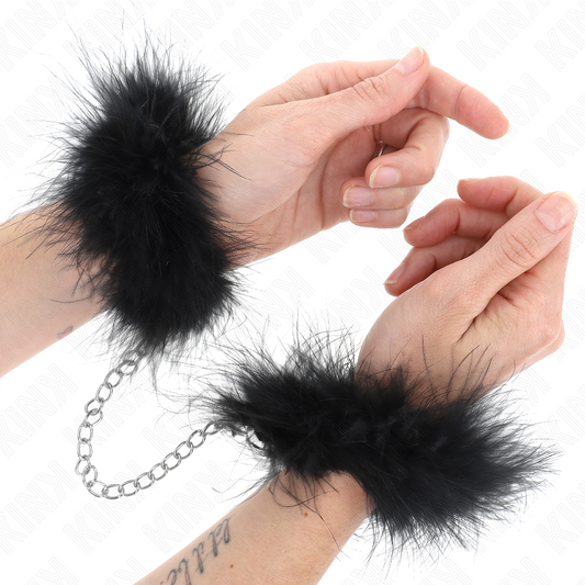 Kink Mini Feather käsiraudat höyhenkoristeilla