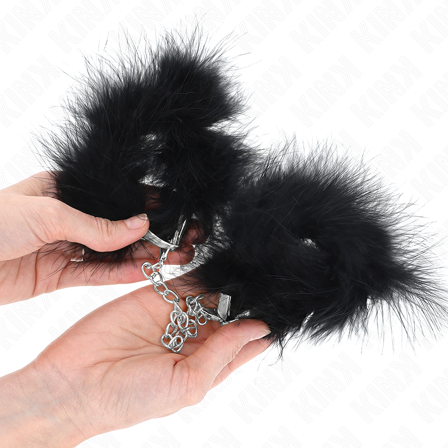 Kink Mini Feather käsiraudat höyhenkoristeilla