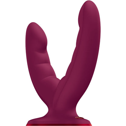 Fun Factory Ryde kaksipäinen dildo, viininpunainen