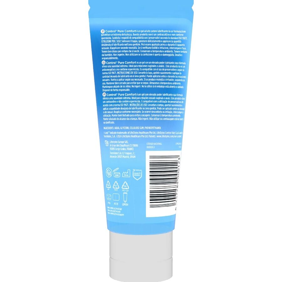 Control Pure Comfort Intense Hydration liukuvoide - 80 ml