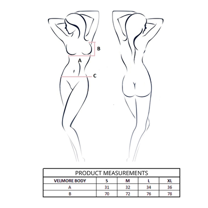 Passion Velmore body - sininen - L/XL