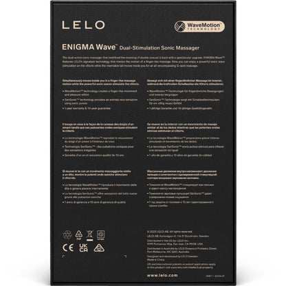 LELO Enigma Wave kolmoisvärinäkiihotin, musta