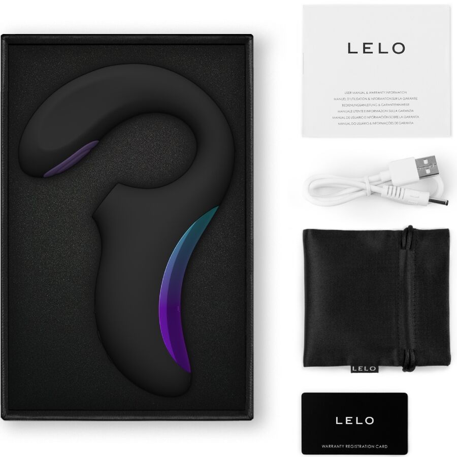 LELO Enigma Double Sonic G-pistevibraattori, musta