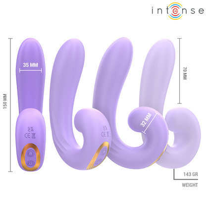 Intense Meryl klitoriskiihotin kaksoisvärinällä