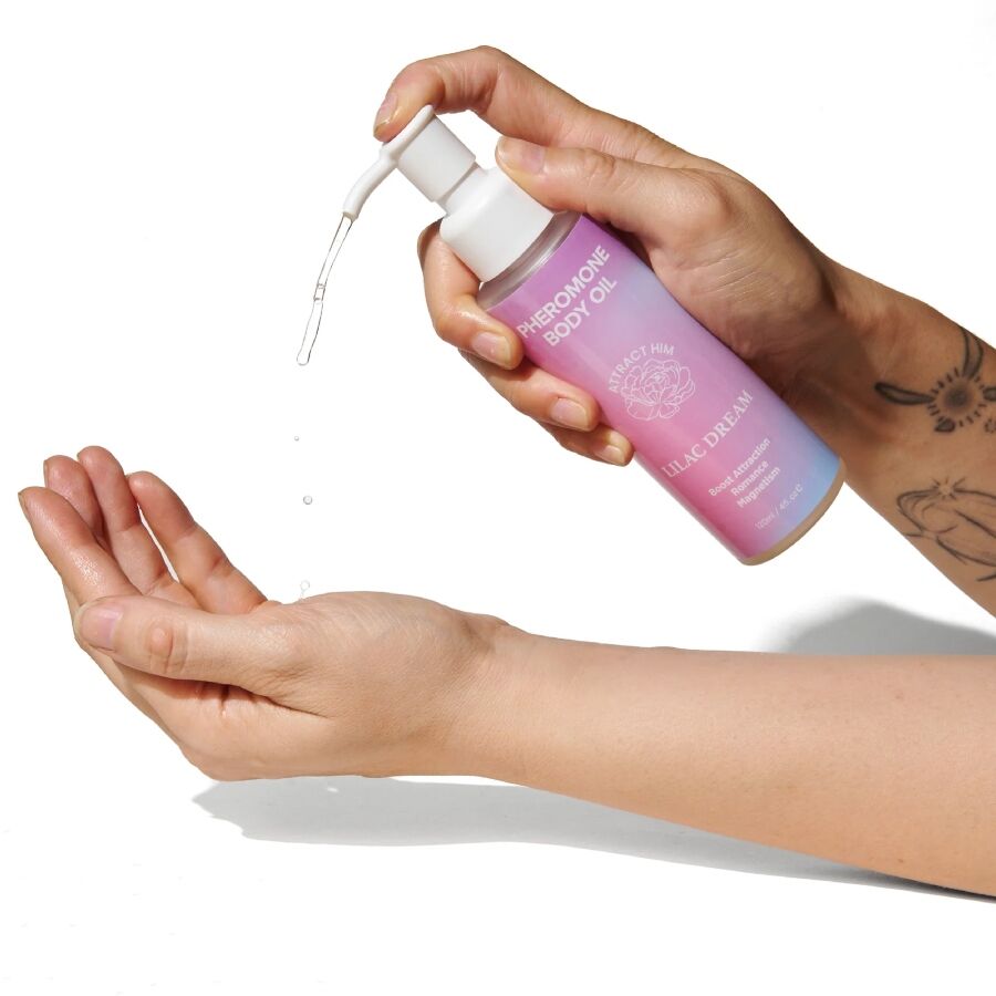 Eye of Love Bloom Lilac Dream vartaloöljy feromoneilla - 120 ml