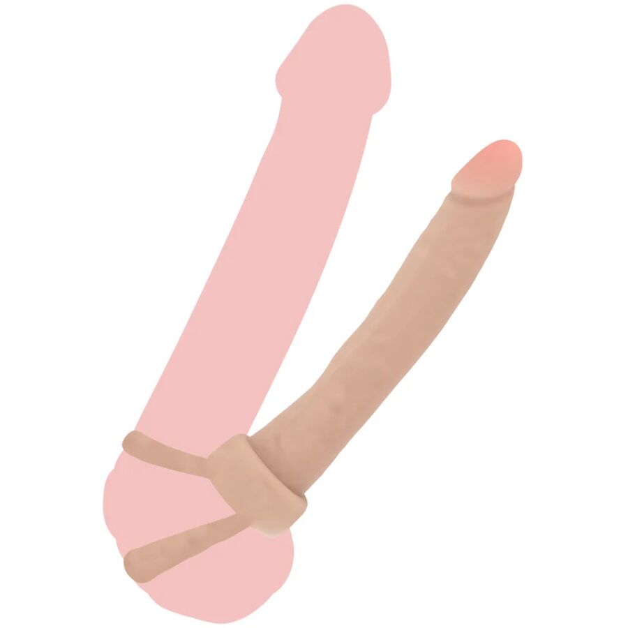 Get Real Double Trouble silikoninen anaalidildo - 16 cm