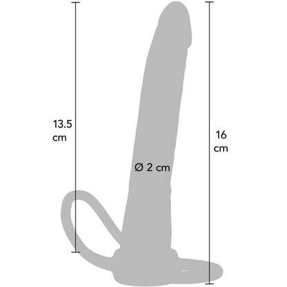 Get Real Double Trouble silikoninen anaalidildo - 16 cm