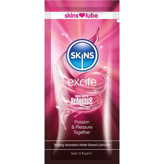 Skins Excite vesipohjainen liukuvoide kerta-annoksena - 5 ml