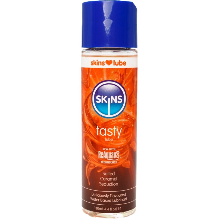 Skins Tasty vesipohjainen liukuvoide - suolainen karamelli - 130 ml
