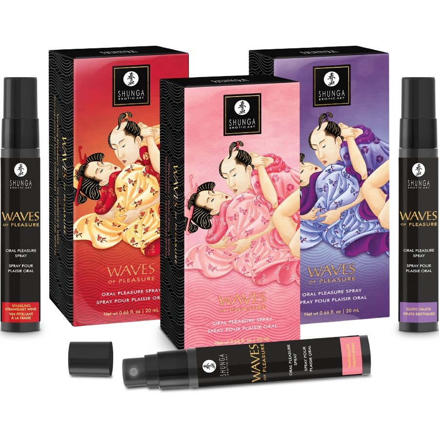 Shunga Waves Pleasure suuseksiin tarkoitettu suihke - eksoottiset hedelmät - 20 ml