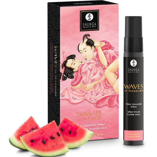 Shunga Waves Pleasure suuseksiin tarkoitettu suihke - vesimeloni - 20 ml