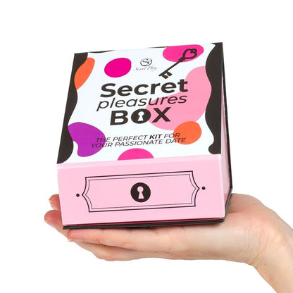 Secret Play Pleasures Box pariskunnan setti nopilla ja luotivibraattorilla