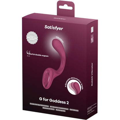 Satisfyer G for Goddess 2 rabbit-vibraattori - bordeaux