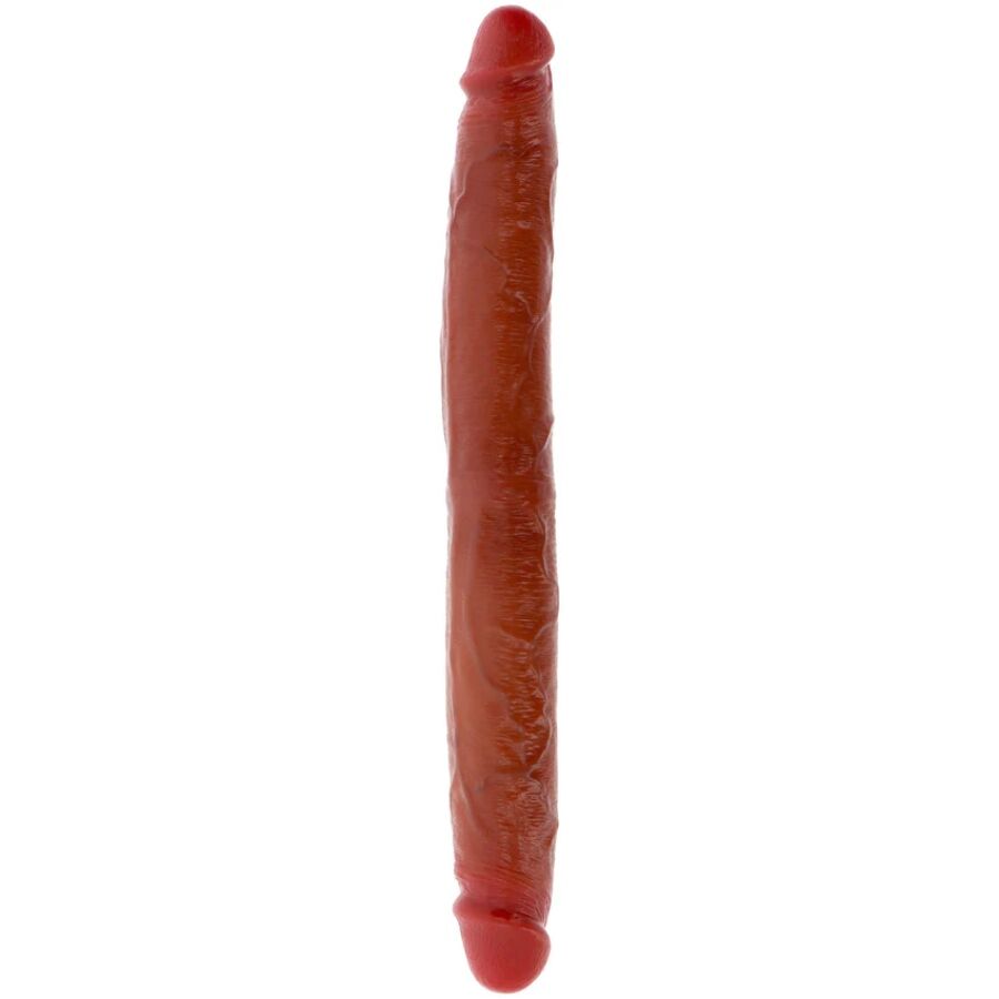 Get Real kaksipäinen silikonidildo - karamelli - 35 cm