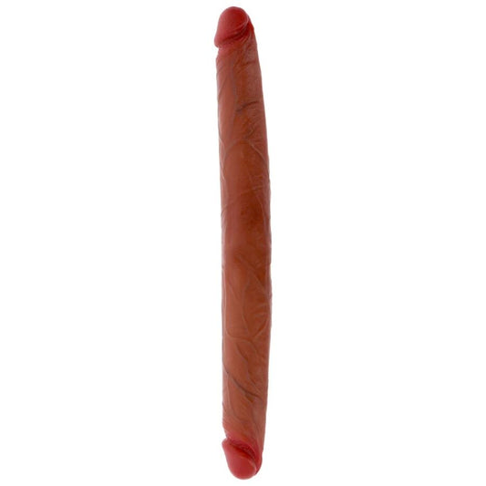 Get Real kaksipäinen silikonidildo - karamelli - 40 cm