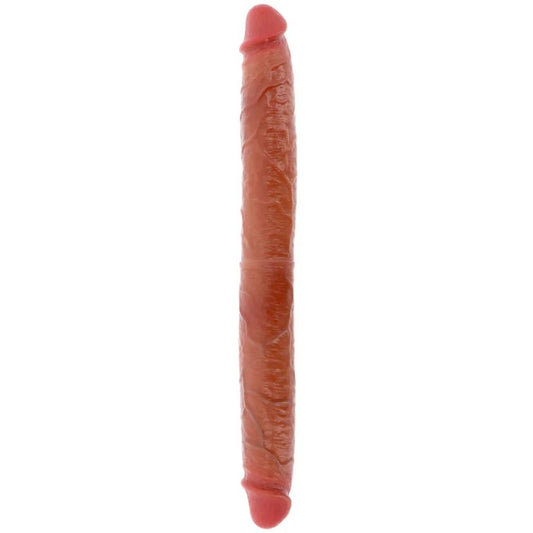 Get Real kaksipäinen silikonidildo - karamelli - 46 cm
