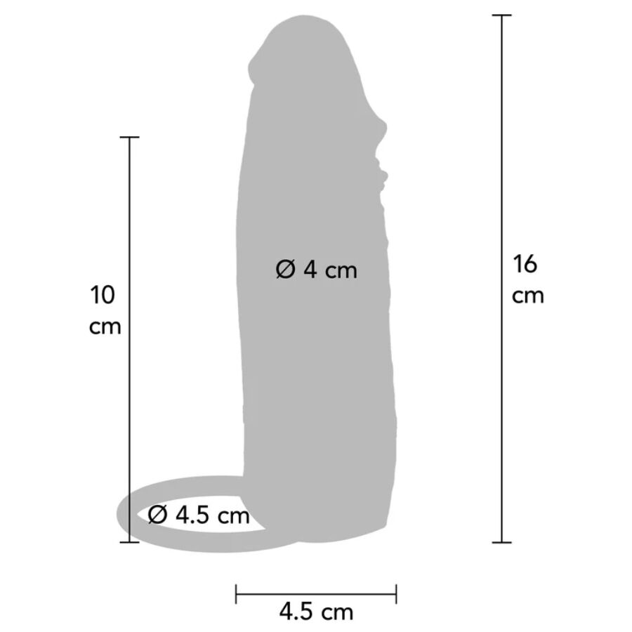 Get Real Hydrated Skin silikoninen penisholkki - karamelli - 16 cm