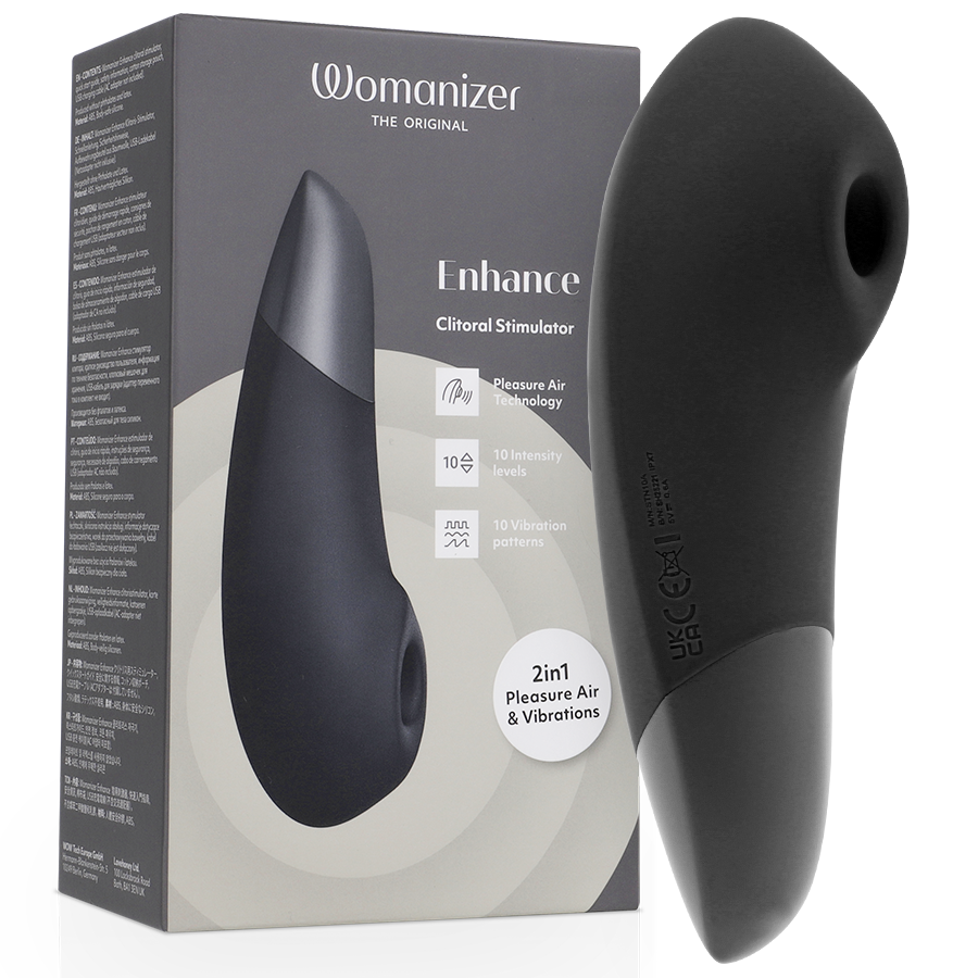 Womanizer Enhance klitoriskiihotin, musta