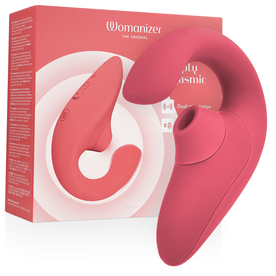 Womanizer Blend rabbit-vibraattori, kirkas roosa