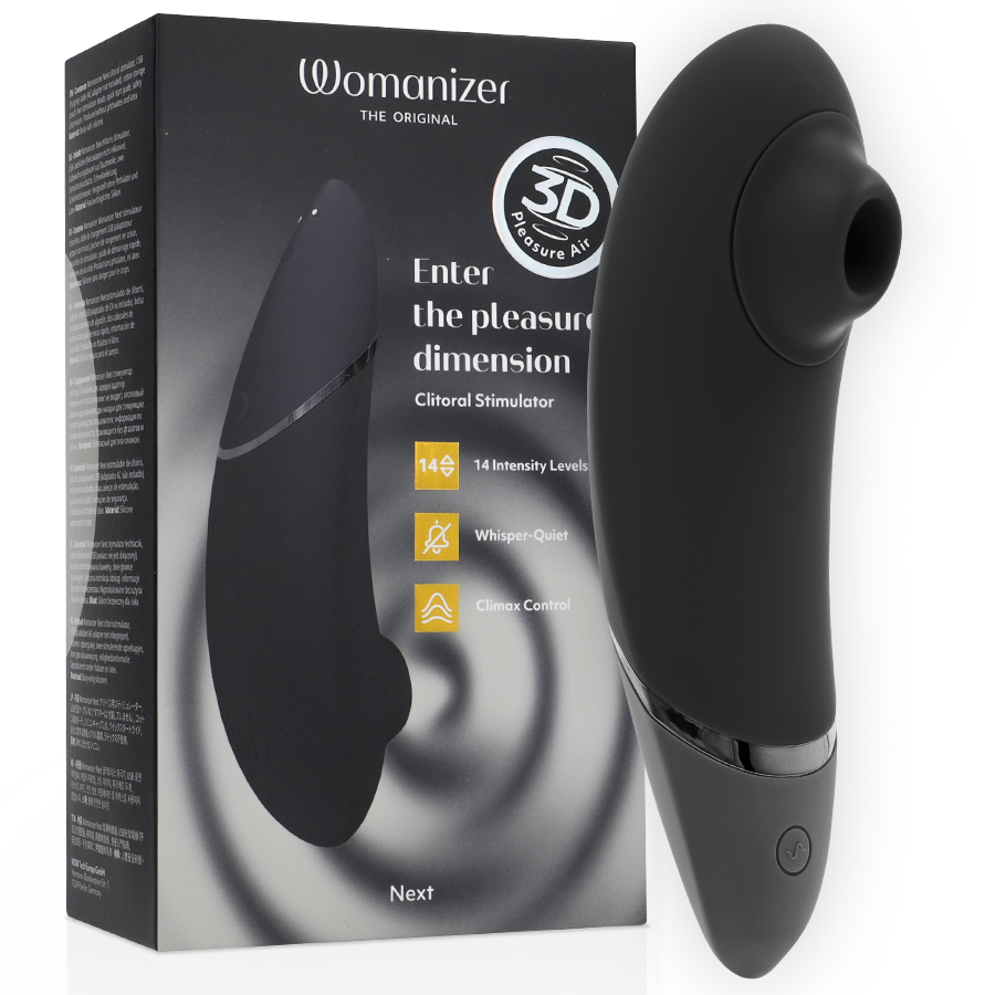 Womanizer Next klitoriskiihotin, musta