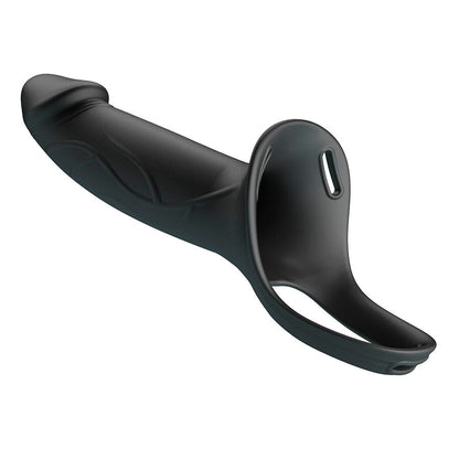 Pretty Love London yleisvaljaat ja silikoninen strap-on-dildo - musta - 16,8 cm