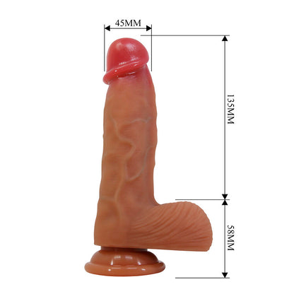 Pretty Love Duvall realistinen dildo imukupilla - 19,3 cm - Ø 4,5 cm
